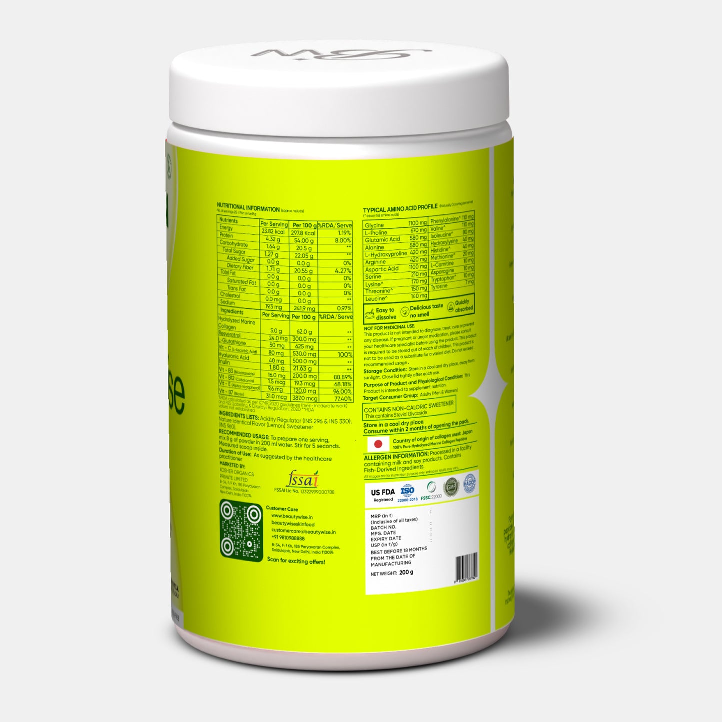 Lemon Advanced Collagen Peptides