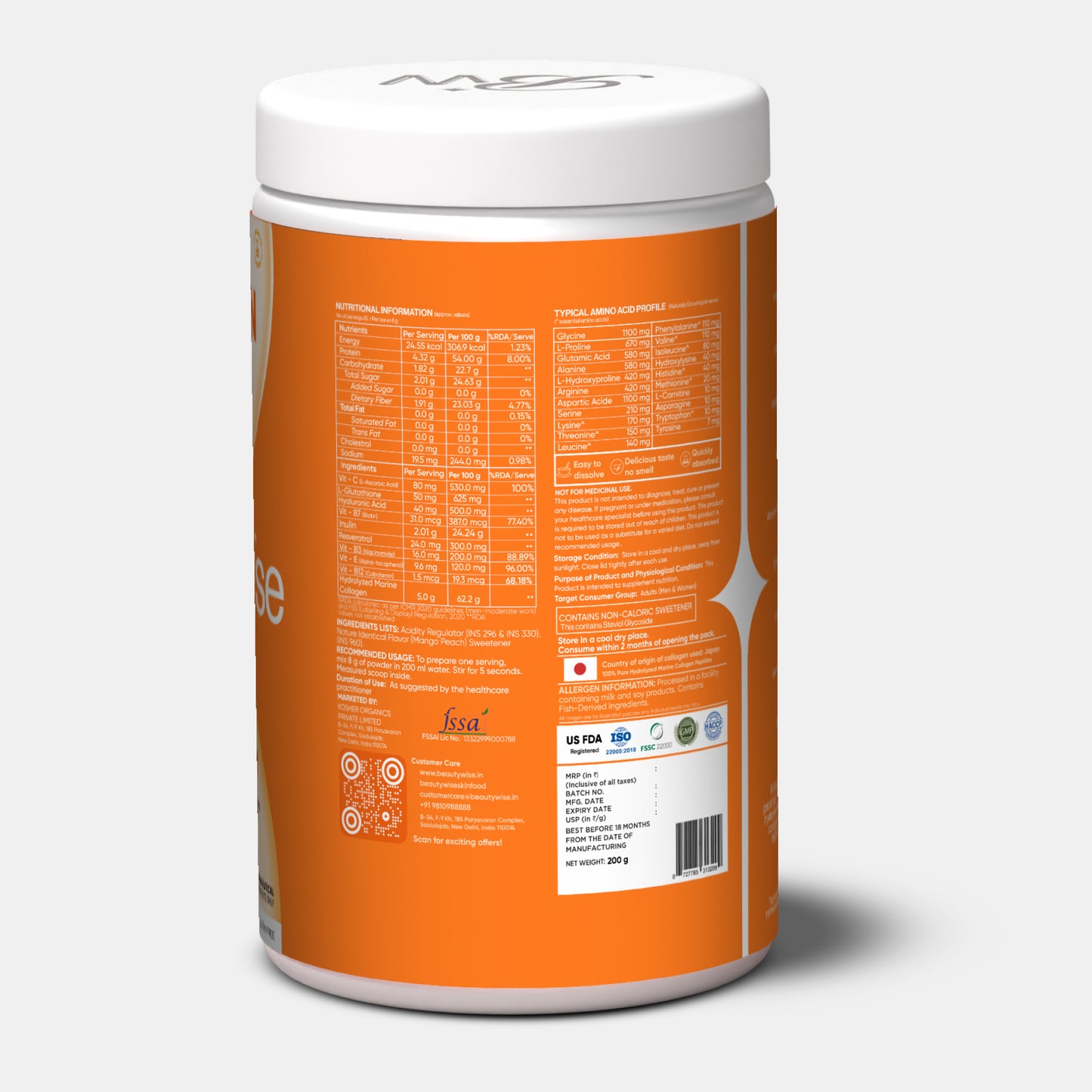 Mango Peach Advanced Collagen Peptides
