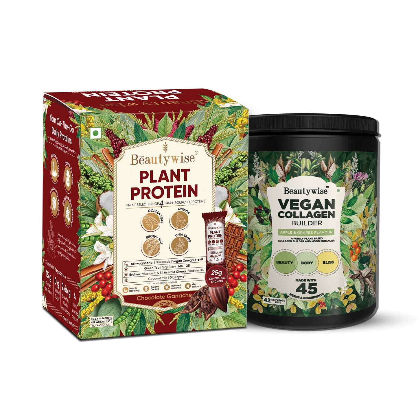 Beautywise Vegan Collagen Builder & Plant Protein Chocolate Ganache